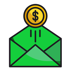 envelope with dollar sign