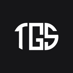 TGS letter logo design on Black background. TGS creative initials letter logo concept. TGS letter design. 

