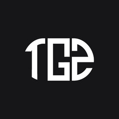 TGZ letter logo design on Black background. TGZ creative initials letter logo concept. TGZ letter design. 
