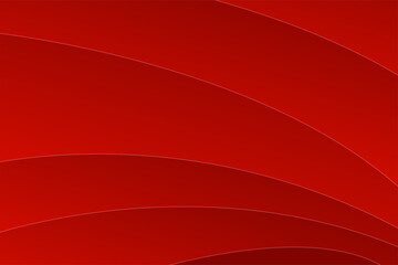Abstract gradient red color curve wave design background template. Modern soft vector graphic illustration for card, wallpaper, brochure, magazine, cover, screen.