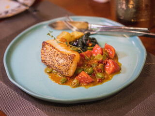 Pan-fried snow fish