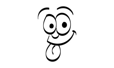 Cute face expressions for print or use as stickers, card, poster or T shirt