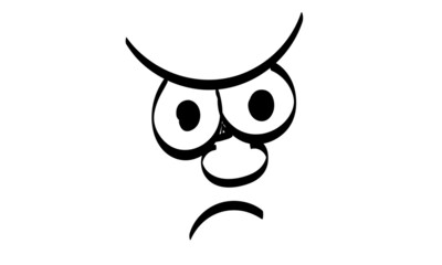 Cute face expressions for print or use as stickers, card, poster or T shirt