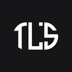 TLS letter logo design on Black background. TLS creative initials letter logo concept. TLS letter design. 