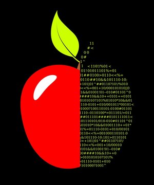Apple with source code