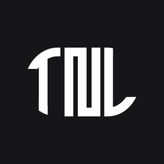 TNL letter logo design on Black background. TNL creative initials letter logo concept. TNL letter design. 
