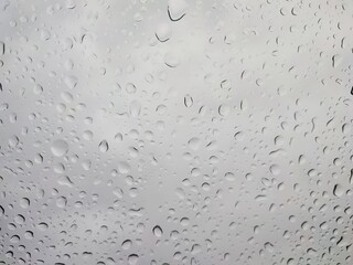 water drops on the window