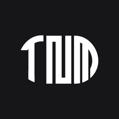 TNM letter logo design on Black background. TNM creative initials letter logo concept. TNM letter design. 
