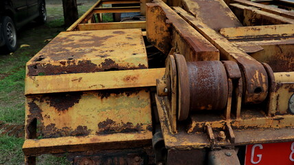 Vintage part of the car chassis