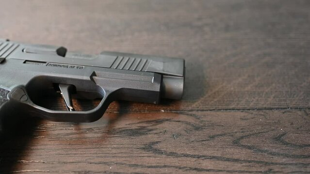 enter the pistol, right to left smooth slide of this popular home protection and concealed carry gun, 9mm rounds