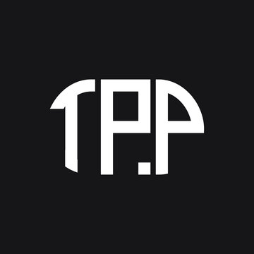 TPP letter logo design on Black background. TPP creative initials letter logo concept. TPP letter design .
