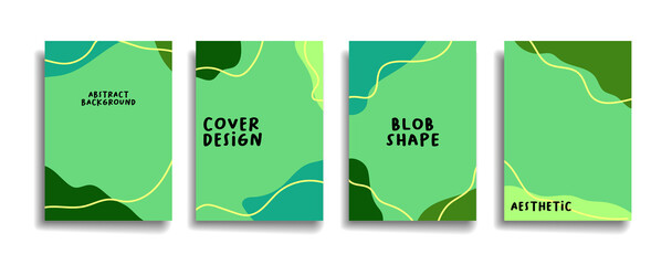 modern background design with trendy and vivid vibrant color. green placard poster vector cover template