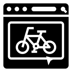 WEBSITE glyph icon,linear,outline,graphic,illustration