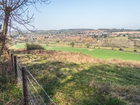 Spring view of Ramsbury Wiltshire UK