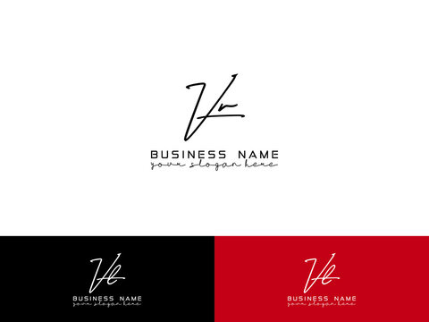 Colorful VV Logo Image, Minimalist Vv vv Signature Letter Logo Icon Design