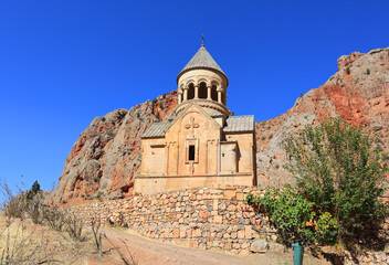 Fototapeta na wymiar Noravank Monastery in sunny day in Armenia 