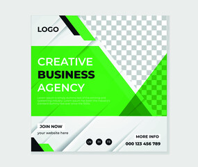 Creative business agency social media post design