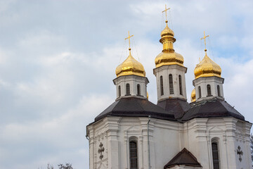 Catherine's Church in Chernihiv. Cathedral of St. Catherine the Great Matyr. Ancient Orthodox church , Ukraine.
