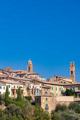 Obraz premium Tuscany's most famous town Montalcino in Italy