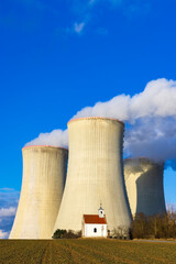 Nuclear power station Dukovany, Vysocina region, Czech republic
