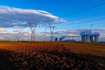 Nuclear power station Dukovany, Vysocina region, Czech republic