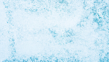 Ice texture background,blue monochrome.