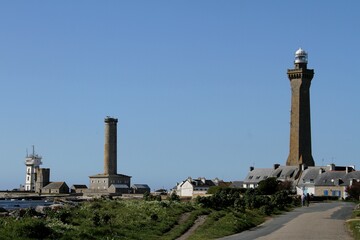 Penmarc'h, le phare et la côte rocheuse,Bretagne