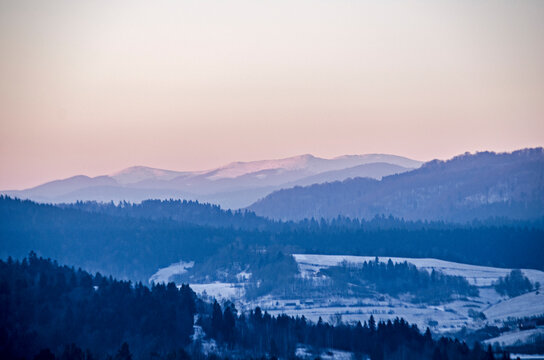 Polańczyk - Bieszczady wschód słońca © wedrownik52
