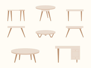 set of table furniture