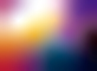 シンプルなグラデーション素材_ビビッドなマルチカラーの競演