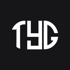 Fototapeta premium TYG letter logo design on Black background. TYG creative initials letter logo concept. TYG letter design. 