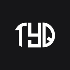 TYQ letter logo design on Black background. TYQ creative initials letter logo concept. TYQ letter design. 
