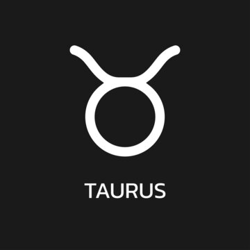 Taurus Icon Or Sign. Zodiac, Astrology, Horoscope Symbol. Vector Illustration.