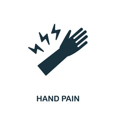 Hand Pain flat icon. Colored element sign from body ache collection. Flat Hand Pain icon sign for web design, infographics and more.