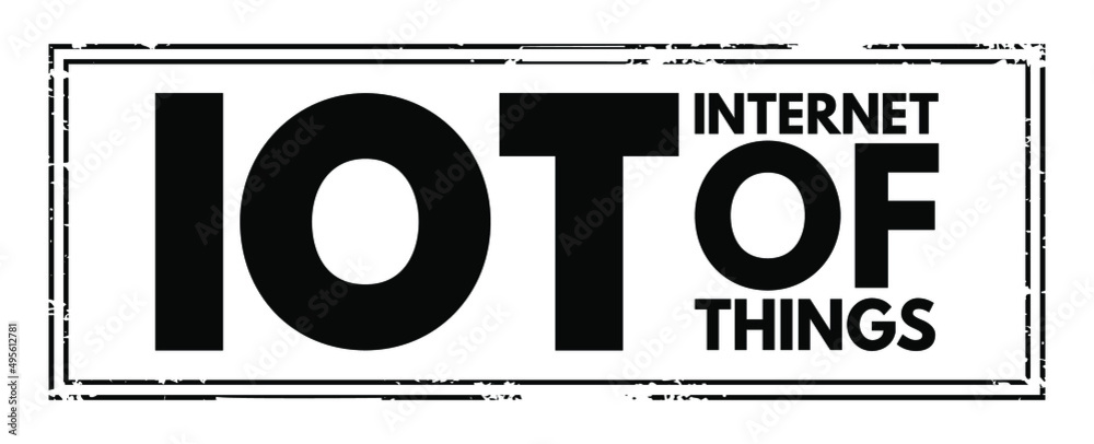 Poster iot internet of things - physical objects that are embedded with sensors, software, and other techno