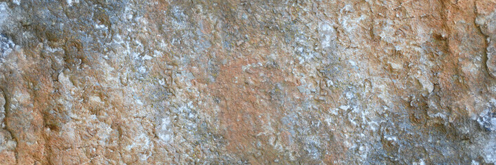 Panoramic background texture of limestone stone surface