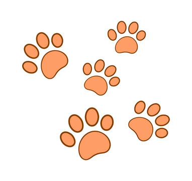 Dog or Cat Footprints. Vector illustration