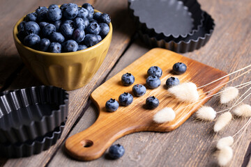 blueberry at the wooden  background