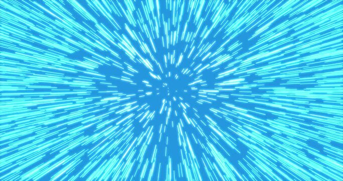 Star space effect with bright color background. Space boost animation