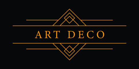 Art Deco vintage for copyspace. classy illustration ornament for text design. Retro party geometric background. Vector illustration for glamour style.