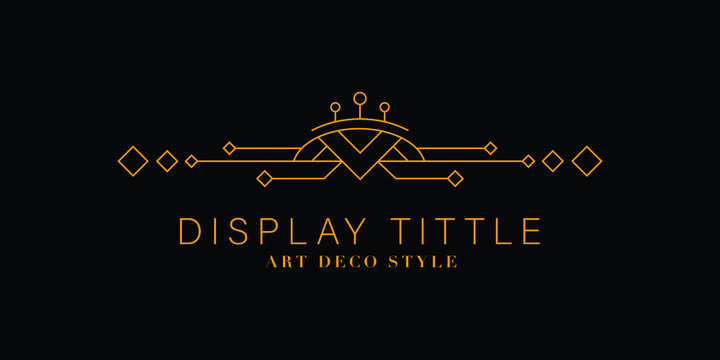 Art Deco vintage for copyspace. classy illustration ornament for text design. Retro party geometric background. Vector illustration for glamour style.