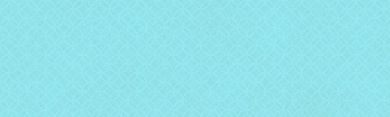 Fototapeta premium 七宝模様の透かしがある水色の和紙、和柄バナー背景素材