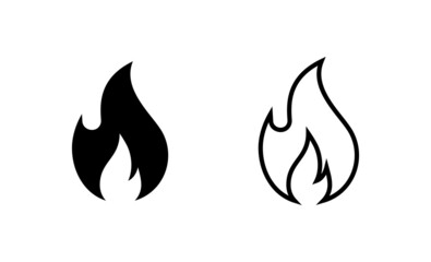 Fire icon vector. fire sign and symbol