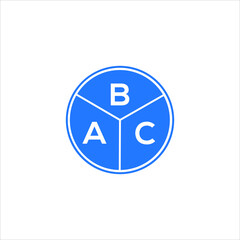 BAC letter logo design on White background. BAC creative initials letter logo concept. BAC letter design. 
