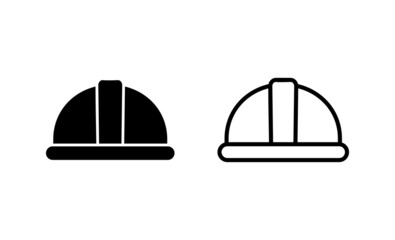 Helmet icon vector. Motorcycle helmet sign and symbol. Construction helmet icon. Safety helmet