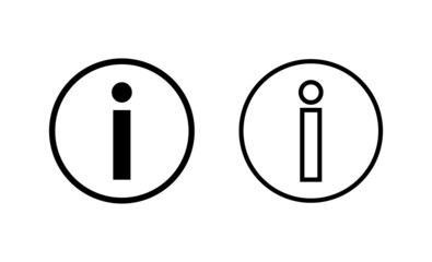 Info sign icon vector. about us sign and symbol. Faq icon