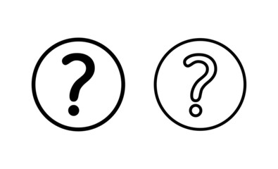 Question icon vector. question mark sign and symbol