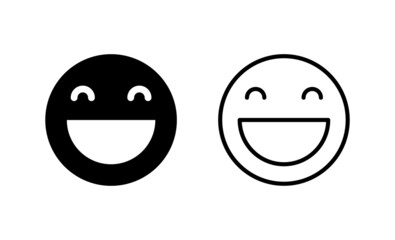 Smile icon vector. smile emoticon icon. feedback sign and symbol