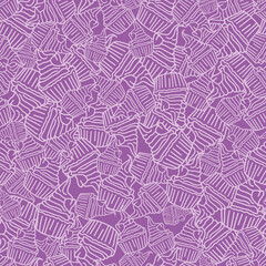 Vector Purple Party Cupcakes Foods background pattern
