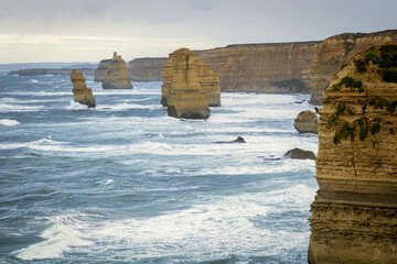 Twelve Apostles rock formations in port of Campbell National Park
